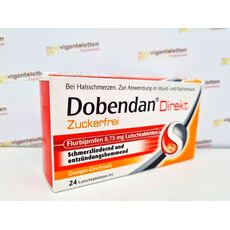 Dobendan Direkt Добендан: леденцы от боли и воспаления в горле  для детей и взрослых, 24 шт