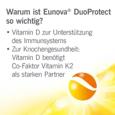 EUNOVA® DuoProtect D3 + K2 (Эунова ДуоПротект: препарат Д3 и К2), 30 шт