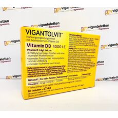 VIGANTOLVIT® Vitamin D3 4.000 I.E Вигантолвит витамин Д3 4000ед, 60 шт